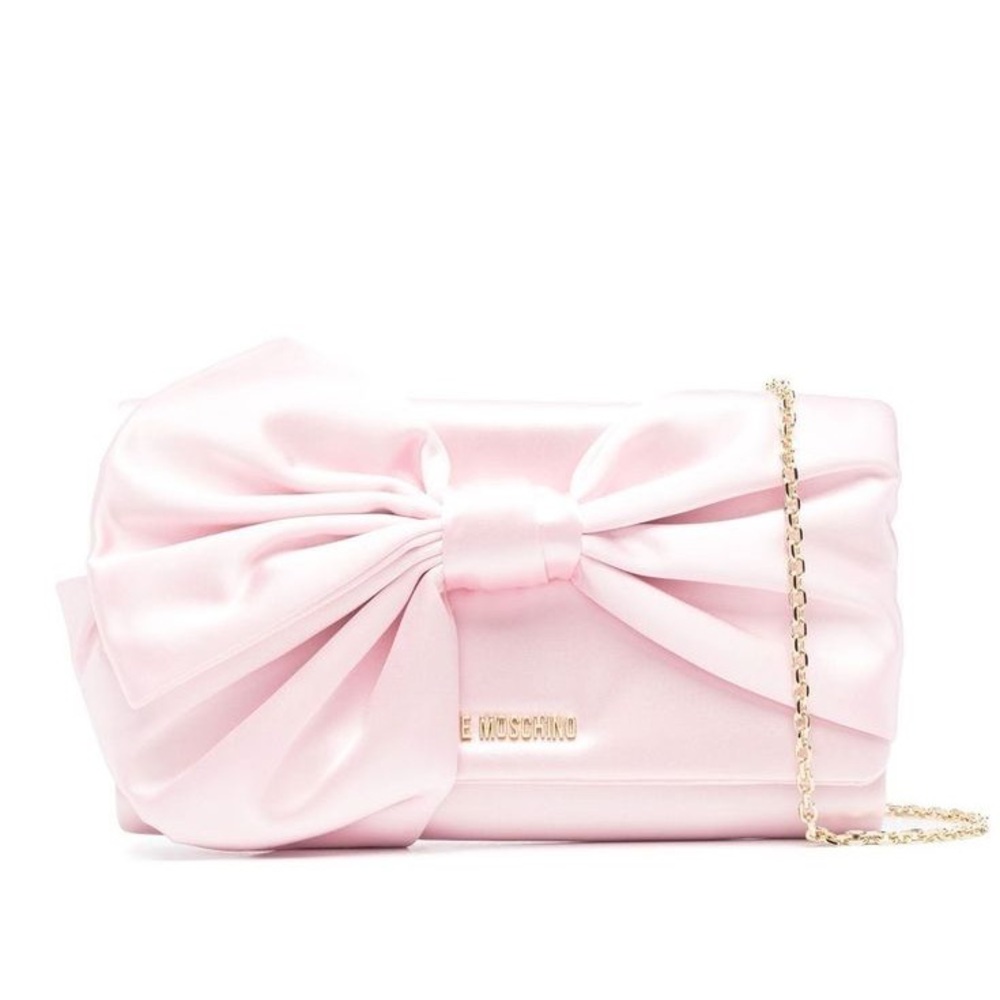 ISO!! Moschino Pink Satin Bow purse